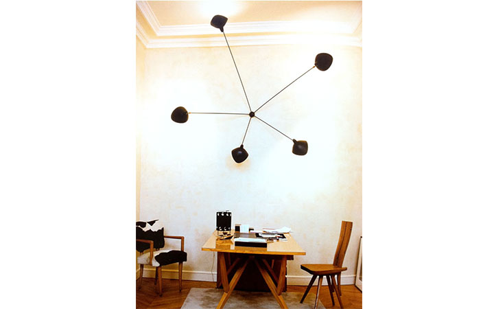 5 Arm Spider Wall Lamp by Serge Mouille Wall Lamps 5 Arm Spider Wall Lamp by Serge Mouille Wall Lamps